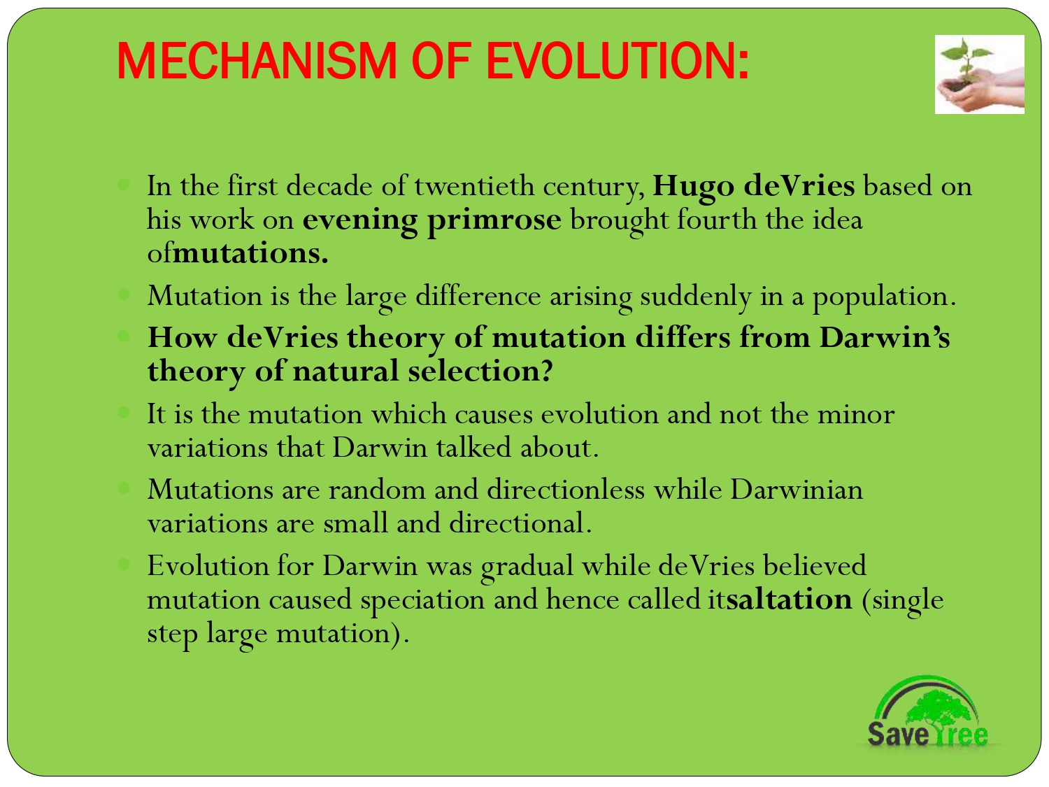 Class 12 Biology Chapter 7 Evolution Presentation - CBSE CONTENT